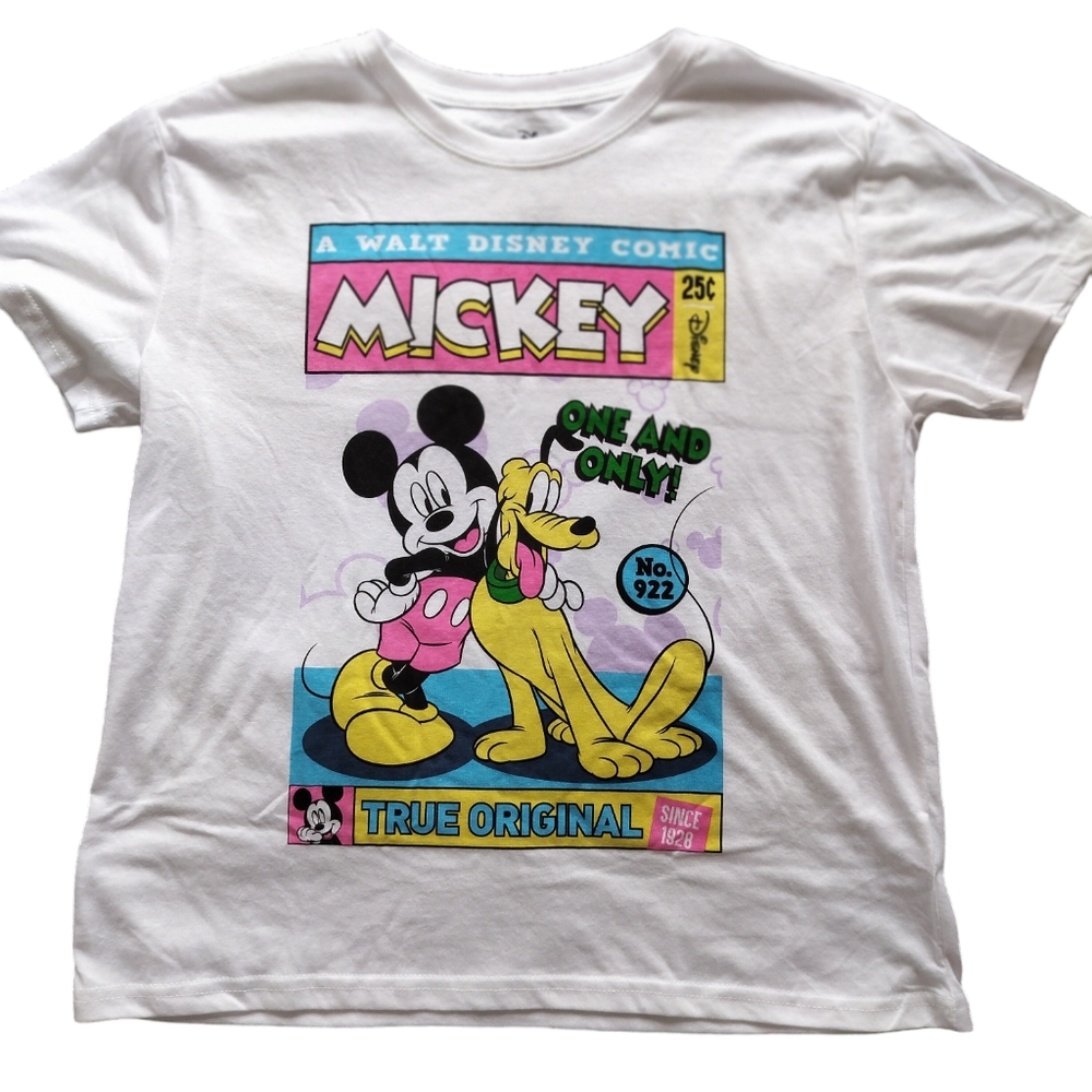 Mickey Mouse and Pluto Comic Cover T-shirt NWOT